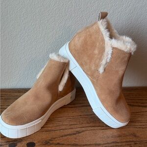 Dolce Vita Tan Winter Boots with Faux Fur